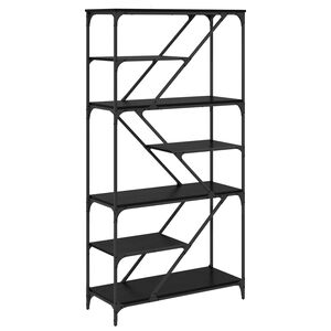 vidaXL &Eacute;tag&egrave;re 9 niveaux 91 x 36 x 176 cm Bois d'ing&eacute;nierie Ch&ecirc;ne noir