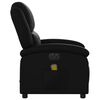 vidaXL Fauteuil de massage inclinable &eacute;lectrique noir similicuir