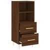 vidaXL Buffet Ch&ecirc;ne marron 34,5x34x90 cm Bois d'ing&eacute;nierie