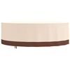 vidaXL Housse de salon de jardin rond beige &Oslash; 279x71 cm oxford 600D