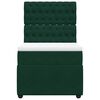 vidaXL Sommier &agrave; lattes de lit avec matelas Vert fonc&eacute; 100x200 cm