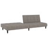 vidaXL Canap&eacute;-lit &agrave; 2 places avec repose-pied Gris clair Velours
