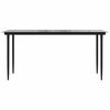 vidaXL Ensemble &agrave; manger de jardin coussins 7pcs noir poly rotin verre