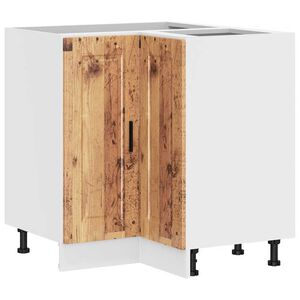vidaXL Armoire d'angle de cuisine Porto vieux bois bois d'ing&eacute;nierie