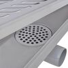 vidaXL Drain de douche lin&eacute;aire 2 pcs 630 x 140 mm Acier inoxydable