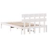 vidaXL Cadre de lit Blanc 120 x 200 cm Bois de pin massif