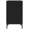 vidaXL Table de chevet Noir 49 x 36 x 61 cm Bois d'ing&eacute;nierie