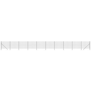 vidaXL Cl&ocirc;ture en treillis m&eacute;tallique anthracite 1,6x25 m