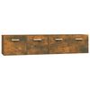 vidaXL Armoires murales 2pcs Ch&ecirc;ne fum&eacute; 80x35x36,5cm Bois d'ing&eacute;nierie