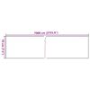 vidaXL &Eacute;cran d'intimit&eacute; de jardin PVC 70x0,19 m Cr&egrave;me