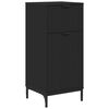 vidaXL Cabinet de salle de bain avec tiroir Noir 39,5 x 36 x 88 cm