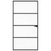 vidaXL Porte de maison 102 x 201,5 x 3,5 cm Aluminium et Verre Tremp&eacute;