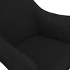 vidaXL Chaises pivotantes &agrave; manger lot de 2 Noir Tissu