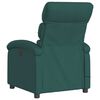 vidaXL Fauteuil de massage inclinable Vert foncé Tissu