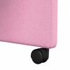vidaXL Chaises de Salle &agrave; Manger avec Roues 2 pcs Rose 58 x 65 x 94 cm