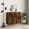 vidaXL Buffet ch&ecirc;ne fum&eacute; 90x34x80 cm bois d'ing&eacute;nierie