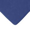 vidaXL Coussins de si&egrave;ge 4 pcs Bleu police 40 x 40 x 3 cm Velours