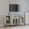 vidaXL Meuble TV Gris b&eacute;ton 100x35x55 cm Bois d'ing&eacute;nierie