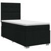 vidaXL Lit boxspring avec matelas Noir 80 x 200 cm Tissu