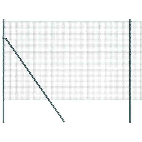 vidaXL Poteau de cl&ocirc;ture. Vert 10 x 1,5 m (maillage 16 x 16 mm)