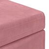 vidaXL Tabouret Rose 61 x 41 x 40 cm Velours et Bois Composite
