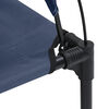 vidaXL Lit pour Chien Bleu marine 76 x 62 x 70,5 cm Acier