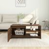 vidaXL Table basse Ch&ecirc;ne marron 102x50x45 cm Bois d'ing&eacute;nierie