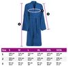 vidaXL Peignoir KINN Bleu XL Coton