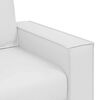 vidaXL Canap&eacute; 120cm Blanc tissu