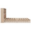 vidaXL Lit biblioth&egrave;que sans matelas 160x200 cm bois massif