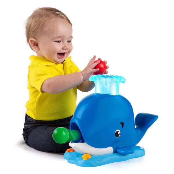 Bright Starts Jouet d'activit&eacute;s Silly Spout Whale Popper