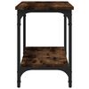 vidaXL Table d'appoint Ch&ecirc;ne fum&eacute; 40x30x42 cm Bois d'ing&eacute;nierie