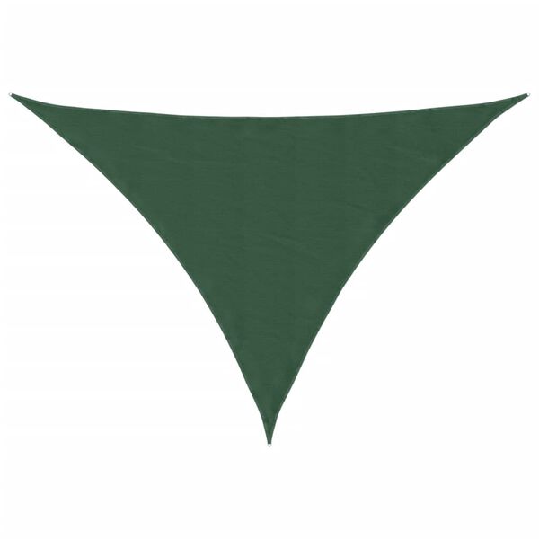 vidaXL Voile parasol tissu oxford triangulaire 3x4x4 m vert fonc&eacute;