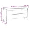 vidaXL Banc d'entr&eacute;e cire marron 100x28x45 cm bois de pin massif