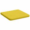 vidaXL Coussins de si&egrave;ge 4 pcs Jaune clair 40 x 40 x 3 cm tissu