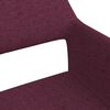 vidaXL Chaises pivotantes &agrave; manger lot de 4 violet tissu