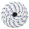 vidaXL Corde de bateau Blanc 14 mm 25 m Polypropyl&egrave;ne