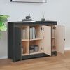 vidaXL Buffet Gris 100x35x74 cm Bois massif de pin