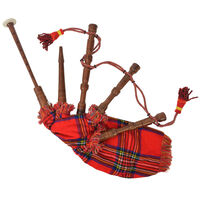 vidaXL Cornemuse écossaise Great Highland d'enfants tartan rouge