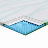 vidaXL Surmatelas Blanc et vert 200 x 200 cm Tissu Jacquard