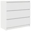 vidaXL Buffet blanc 80x35x76 cm bois d&rsquo;ing&eacute;nierie