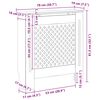 vidaXL Cache-radiateur MDF Blanc 78 cm