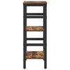 vidaXL &Eacute;tag&egrave;re Ch&ecirc;ne fum&eacute; 40 x 29,5 x 81 cm Bois d'ing&eacute;nierie