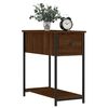 vidaXL Table de chevet ch&ecirc;ne marron 30x60x60 cm bois d'ing&eacute;nierie