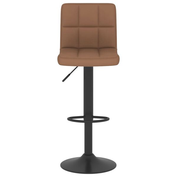 vidaXL Tabourets de bar lot de 2 marron tissu