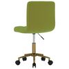 vidaXL Chaises pivotantes &agrave; manger lot de 2 vert clair velours