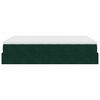 vidaXL Cadre de lit ottoman avec matelas vert fonc&eacute; 140x190 cm velours