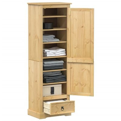 vidaXL Garde-robe Corona 55x38x170 cm bois de pin massif