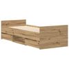 vidaXL Cadre de lit sans matelas ch&ecirc;ne artisanal 100x200 cm