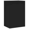 vidaXL Unit&eacute;s murales TV 6 pcs noir bois d'ing&eacute;nierie
